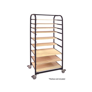 Brent Ware Cart Ex with 9 Shelves and Plastic Cover