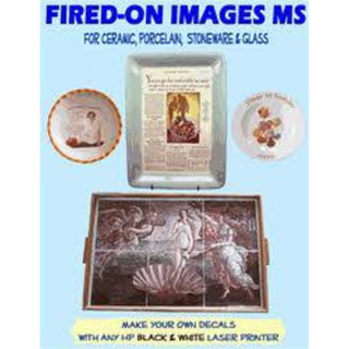 Fired On Images Ms Laser Jet Transfer Paper For Ceramics And Glass Decals: 10 Pack