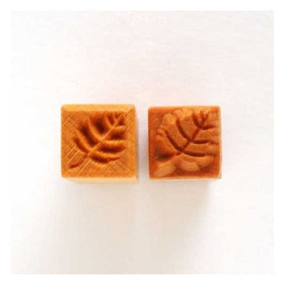 MKM Stamps 4 Clay - Small Square #104 (Basswood Leaf)