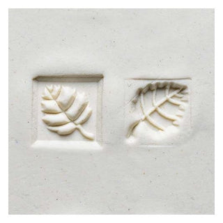 MKM Stamps 4 Clay - Small Square #104 (Basswood Leaf)