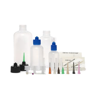 CABK Xiem Tools Customizable Applicator Kit 1, 2, 4 & 8 oz bottles and 4caps with 8 tips