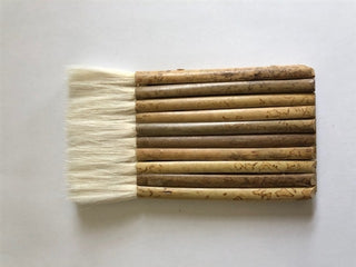 10 Stem Multi Hake Japanese Style Potter's Glaze Brush